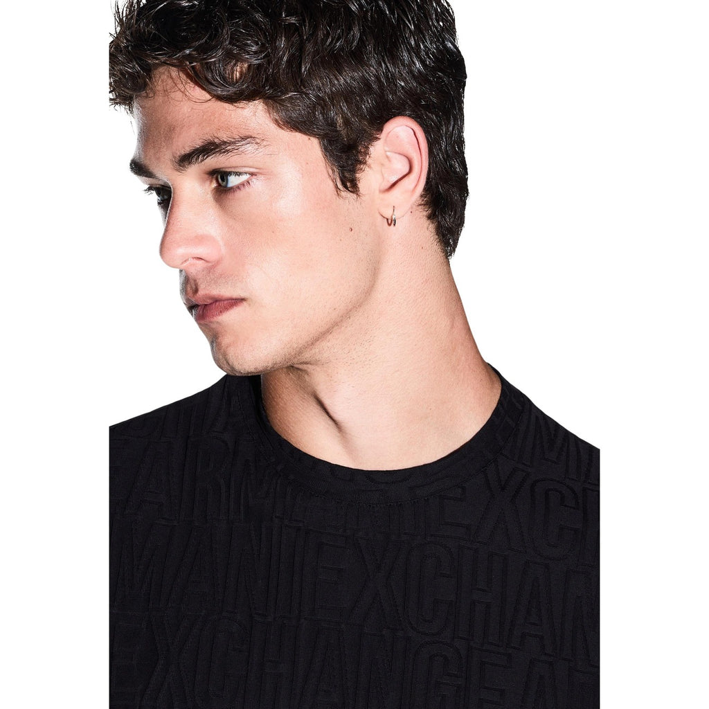 Armani Exchange — T-shirt premium noir homme — vue 5
