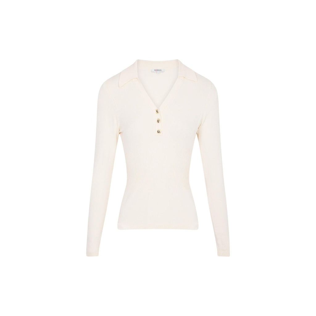 Morgan — Pull beige femme — vue 4