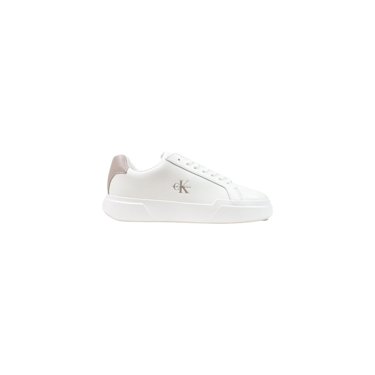Calvin Klein Jeans — Weiße Sneaker aus Leder für Herren
