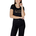EA7 — Zwart T-shirt voor dames