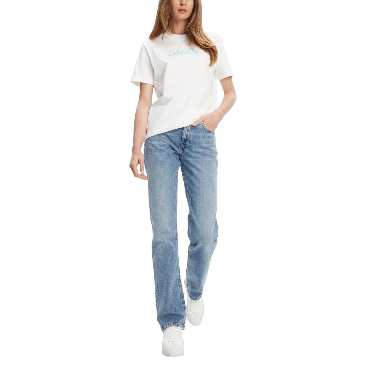 Calvin Klein Jeans — Jeans LV047B914G voor dames, stretch, azuurblauw — afbeelding 3