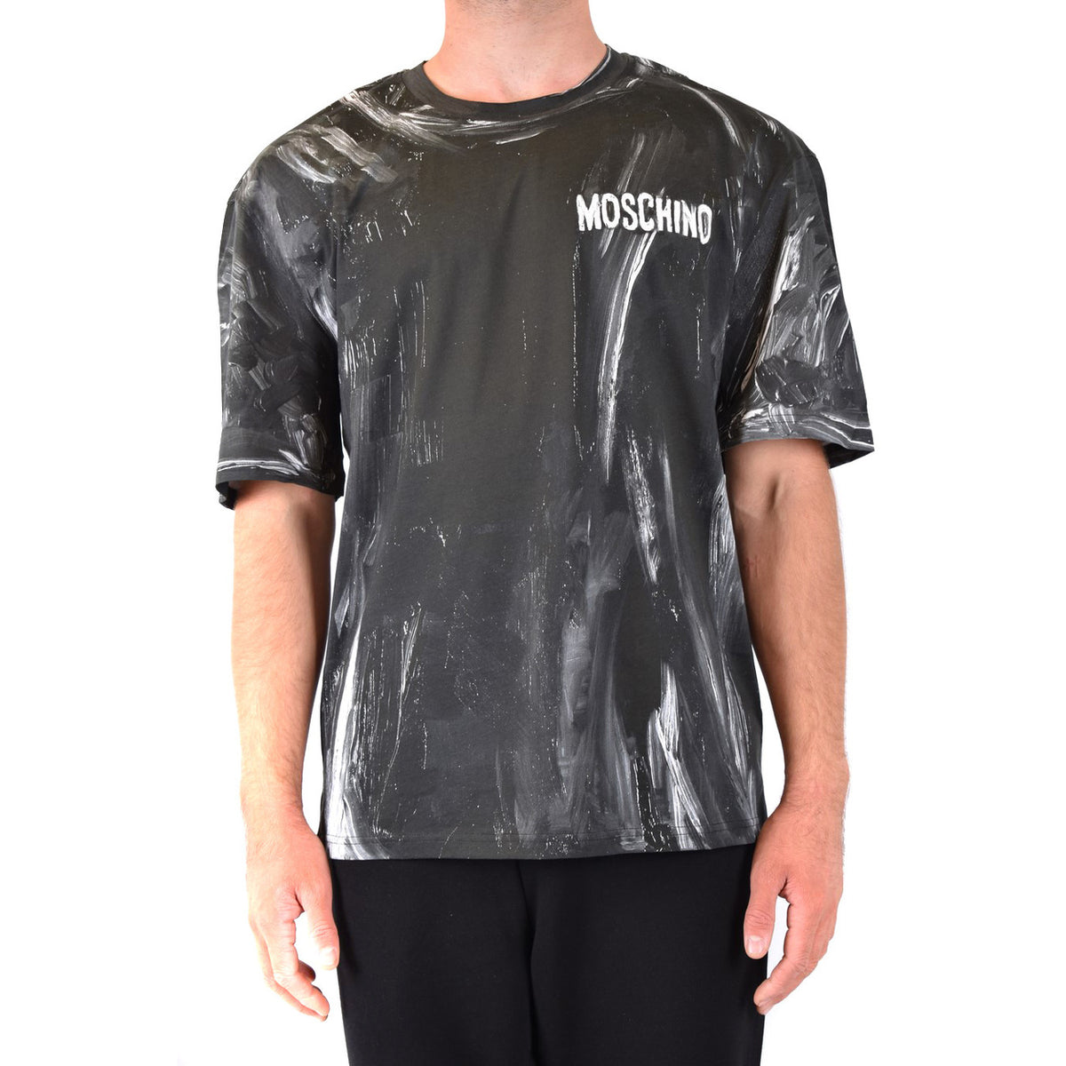 Moschino — T-shirt noir en coton homme