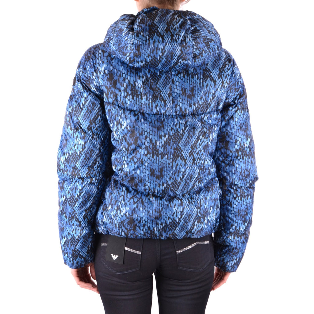 Peuterey — Doudoune bleue à capuche femme — vue 4