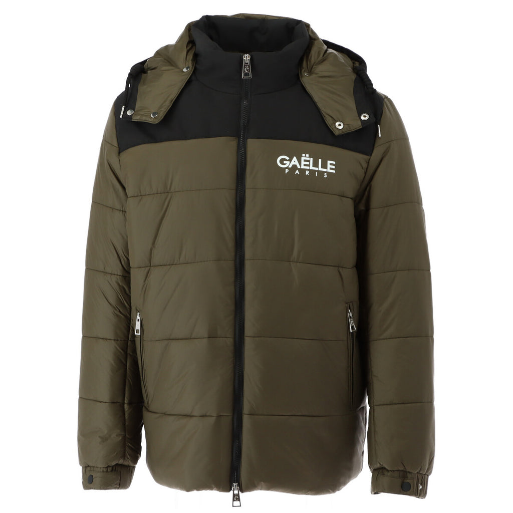 Gaelle Paris — jas met capuchon GBU2520VERDE MILITARE groen voor heren
