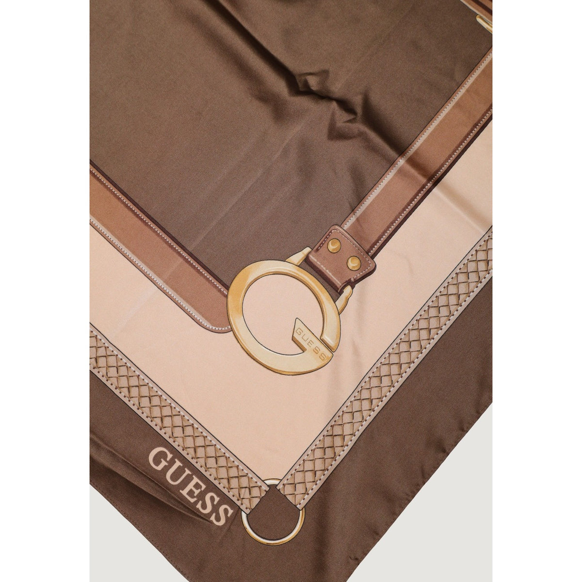 Guess — Foulard Camden imprimé 120 × 120 cm femme — vue 2 — Marron