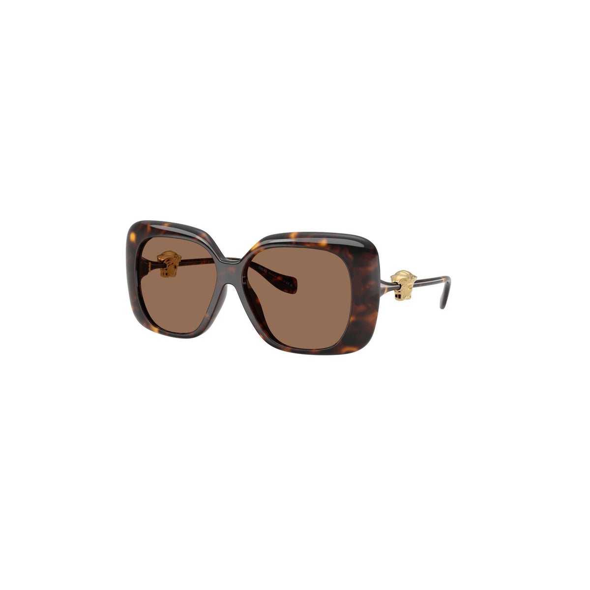 Versace — Lunettes de soleil carrées marron femme — vue 3