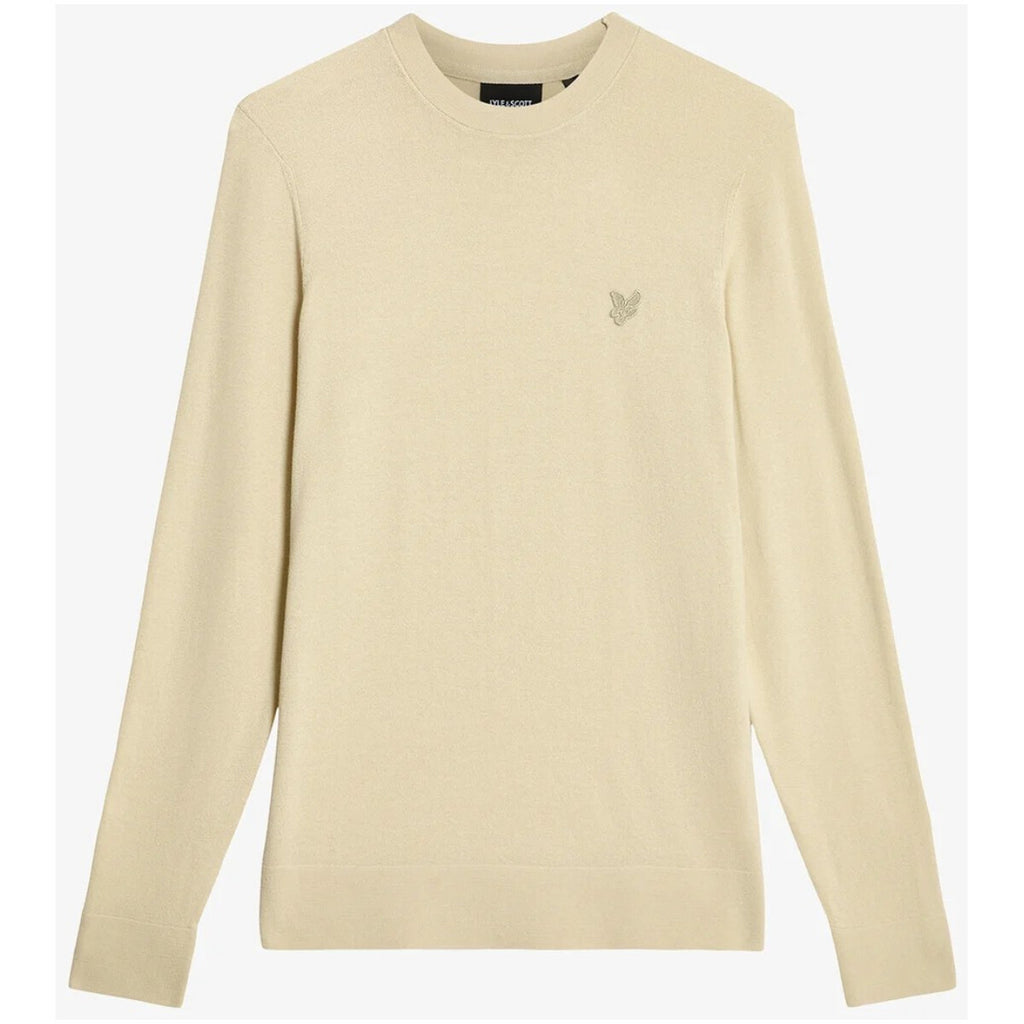 Lyle & Scott — Beiges Herren-Sweatshirt aus Baumwolle — Ansicht 3