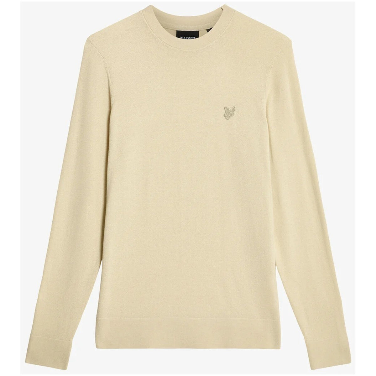 Lyle & Scott — Sweat beige en coton homme — vue 3