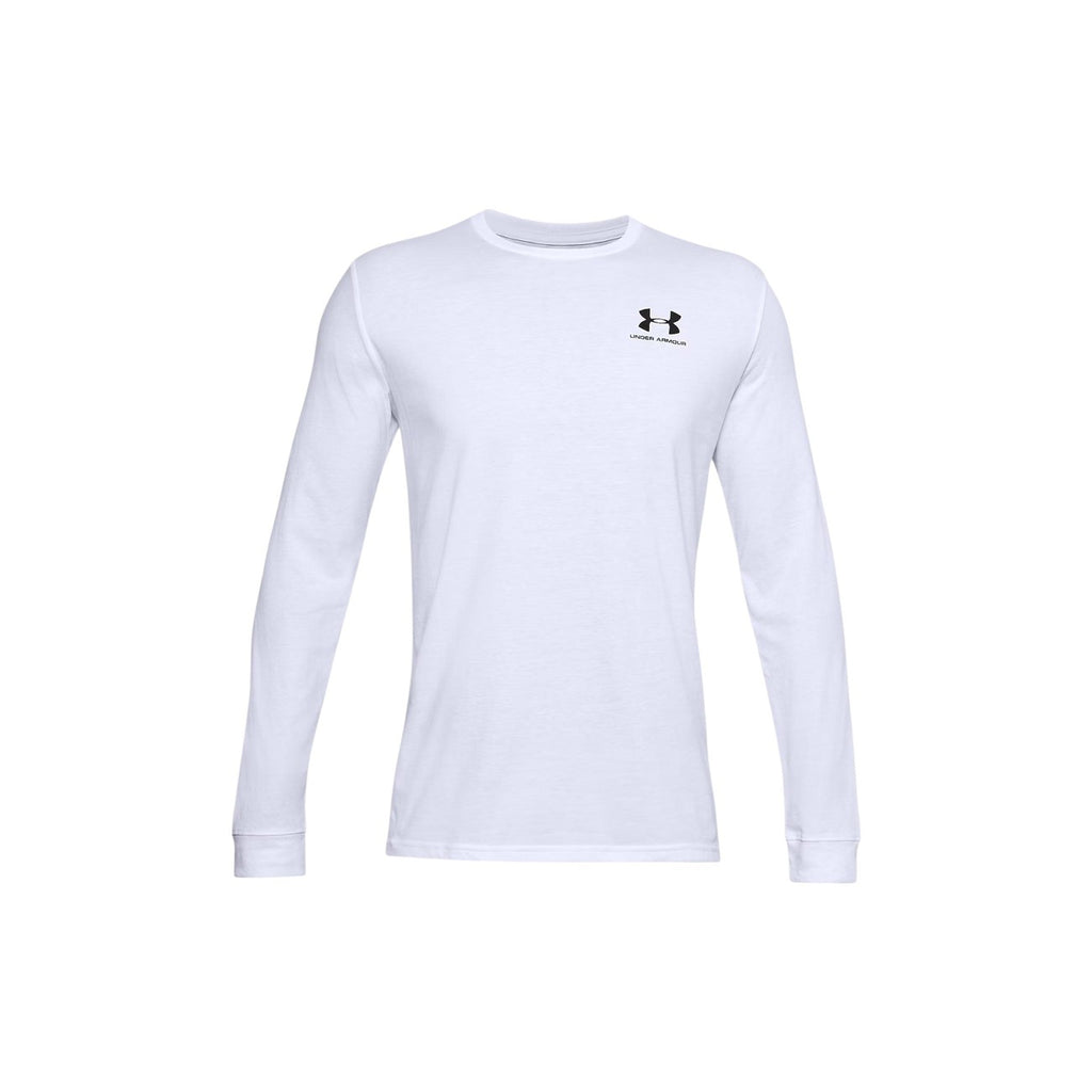 Under Armour — Sportstyle Left Chest long-sleeved t-shirt for men in white — view 5