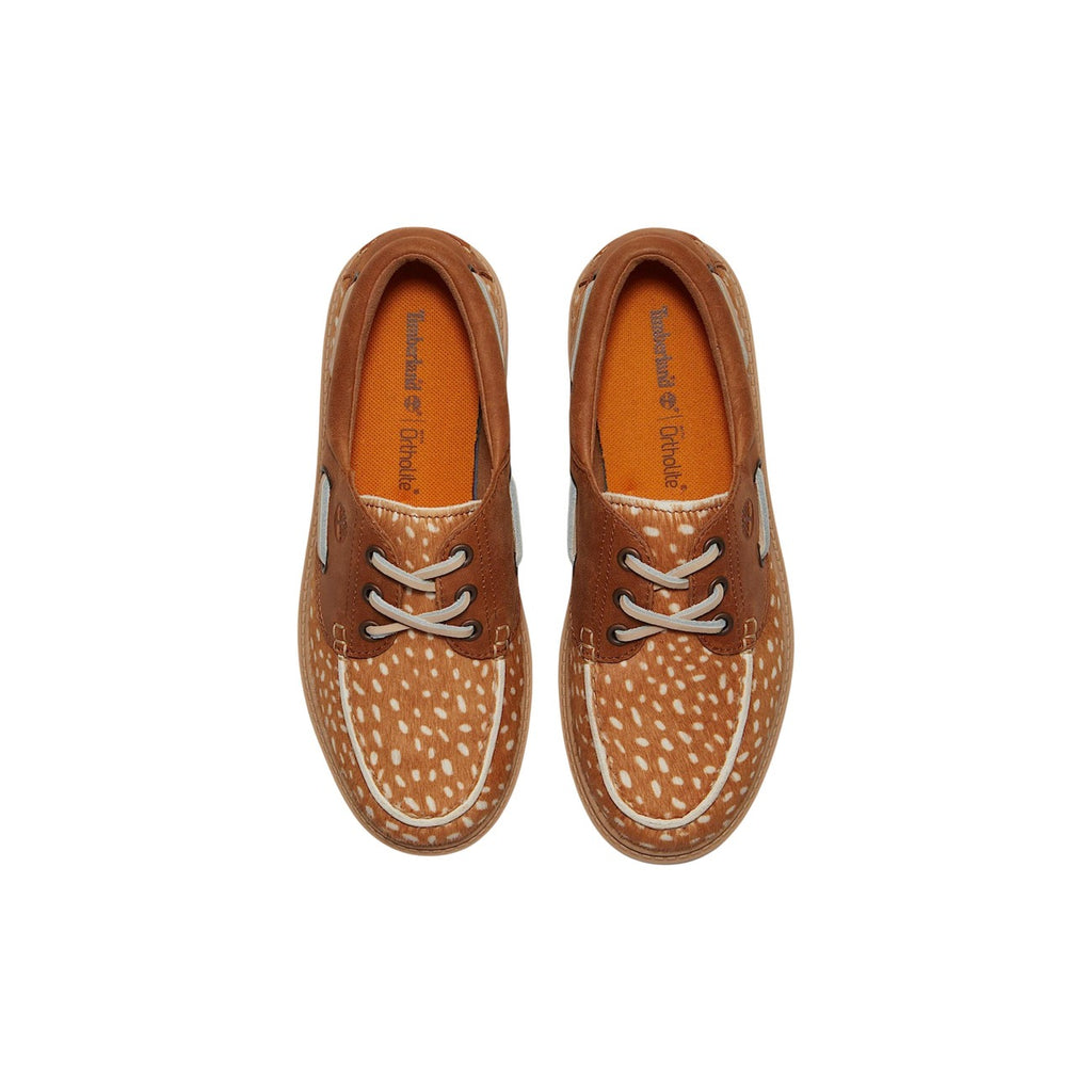 Timberland — Chaussures bateau Stone Street en cuir marron femme — vue 2