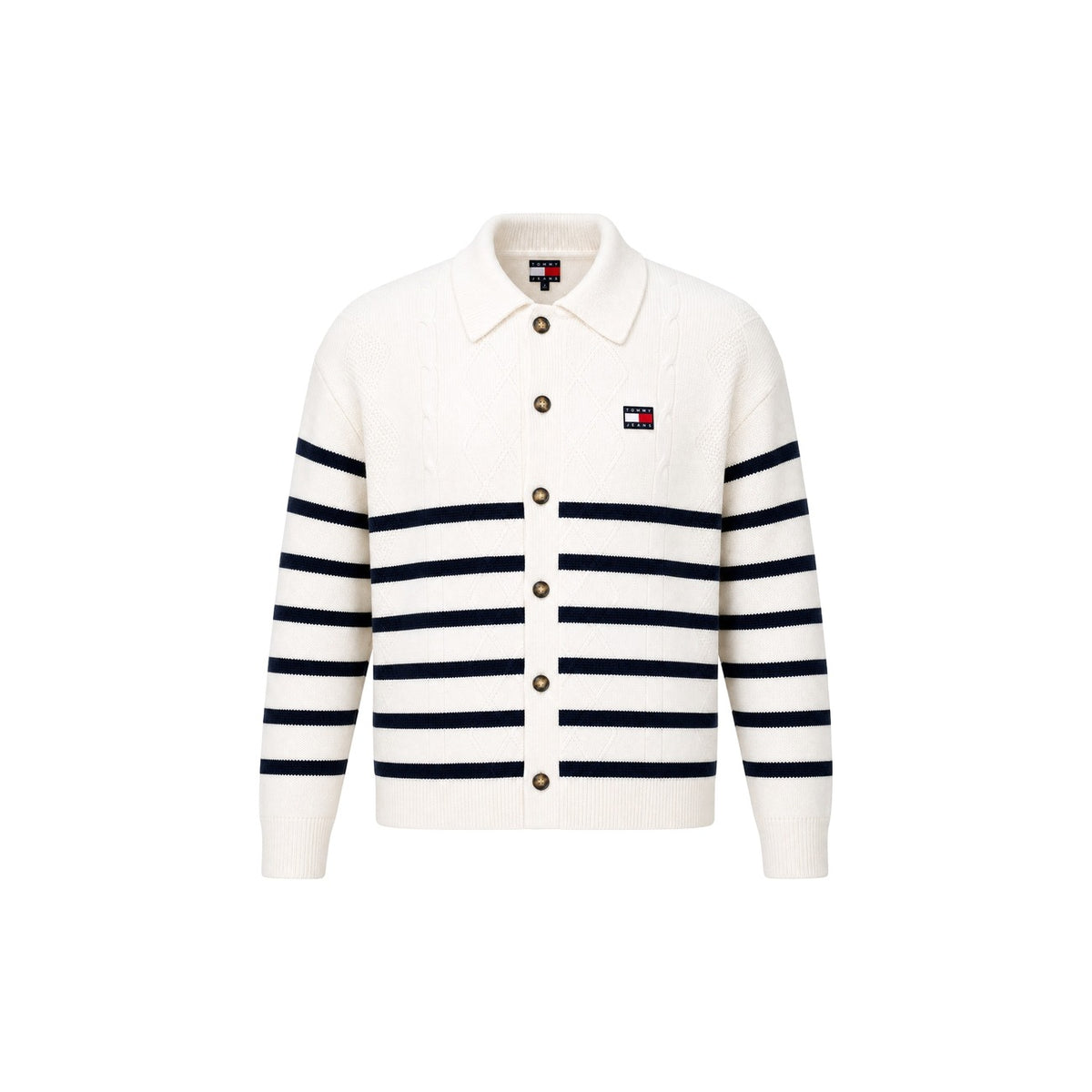 Tommy Jeans — weißes Sweatshirt für Herren — Ansicht 2