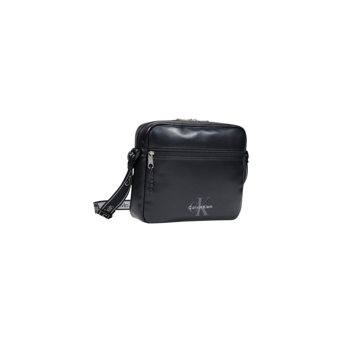 Calvin Klein — Sac noir réf. BOLD LOGO WEBBING LAPTOP FLIGHT homme — vue 2