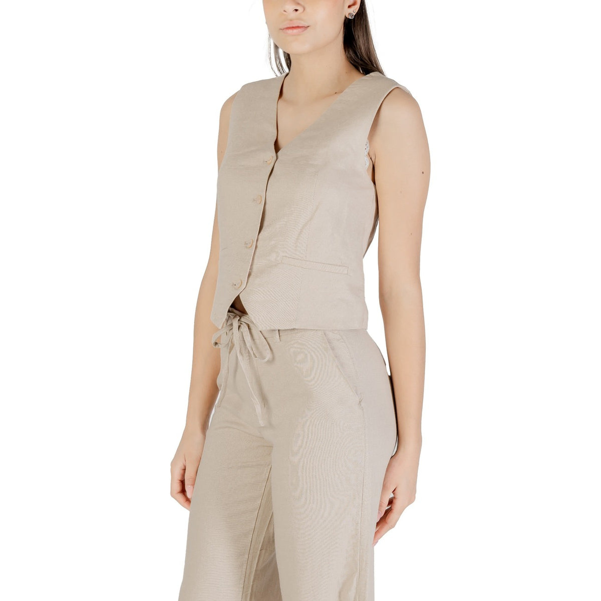Only — Weste Art.-Nr. 15338714 beige für Damen — Ansicht 3