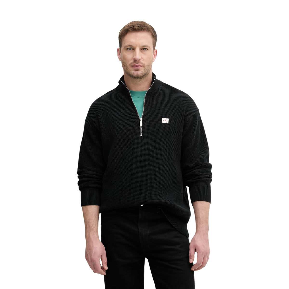 Calvin Klein Jeans — Schwarzer Herrenpullover