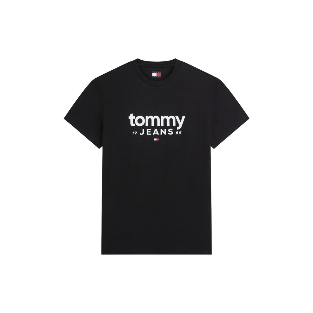 Tommy Jeans — Zwart T-shirt van biokatoen met print voor heren — afbeelding 3