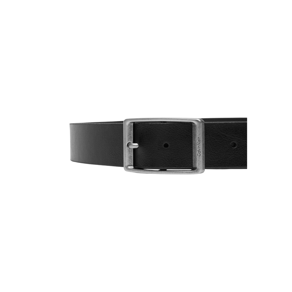 Calvin Klein — Casual Round Buckle Herrengürtel 35 mm — schwarz — Ansicht 4
