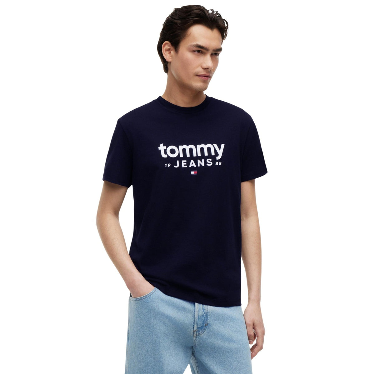 Tommy Jeans — Men's blue organic cotton t-shirt