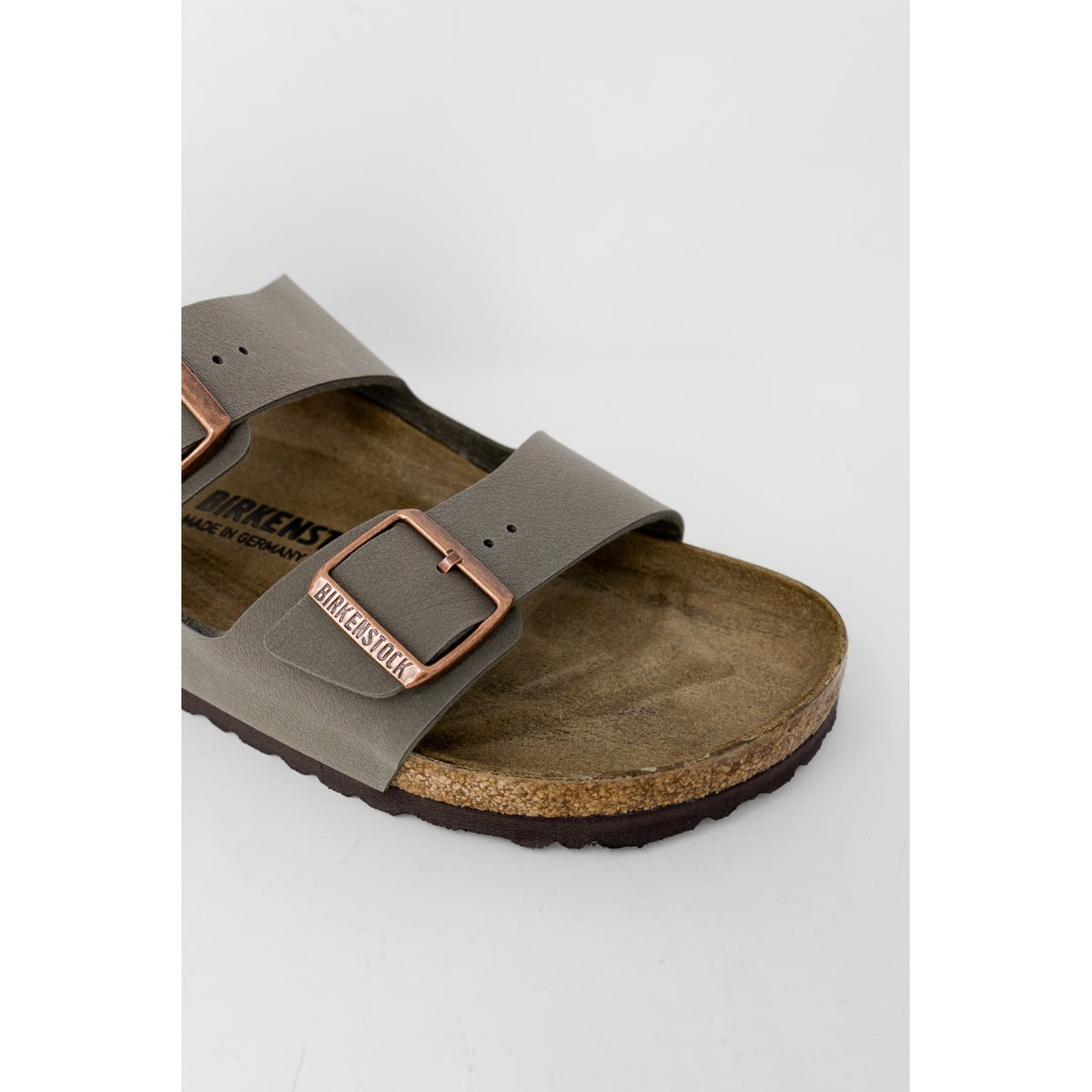 Birkenstock — Arizona BS grises en cuir femme — vue 3