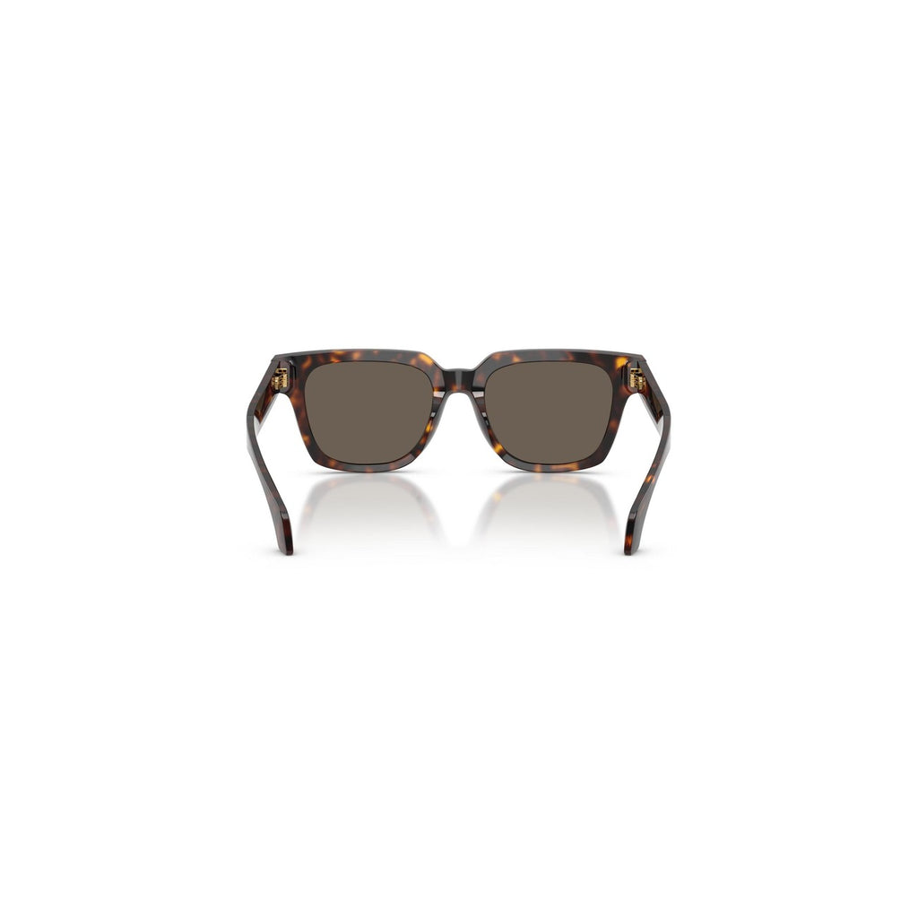 Versace — Lunettes de soleil carrées en acétate marron homme — vue 4