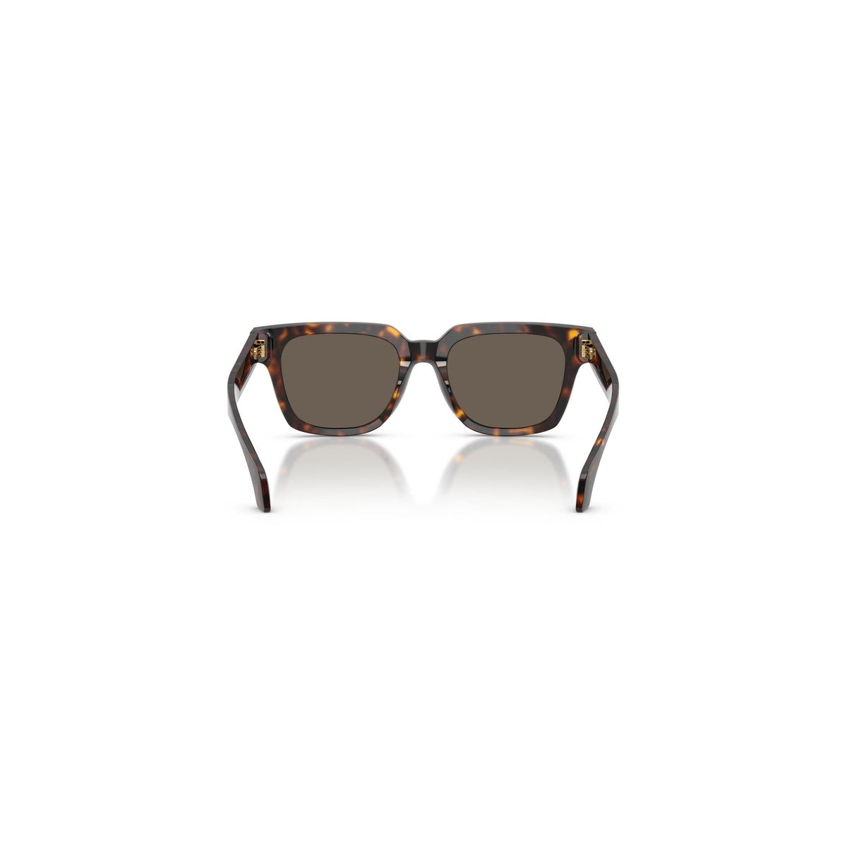 Versace — Lunettes de soleil carrées en acétate marron homme — vue 4