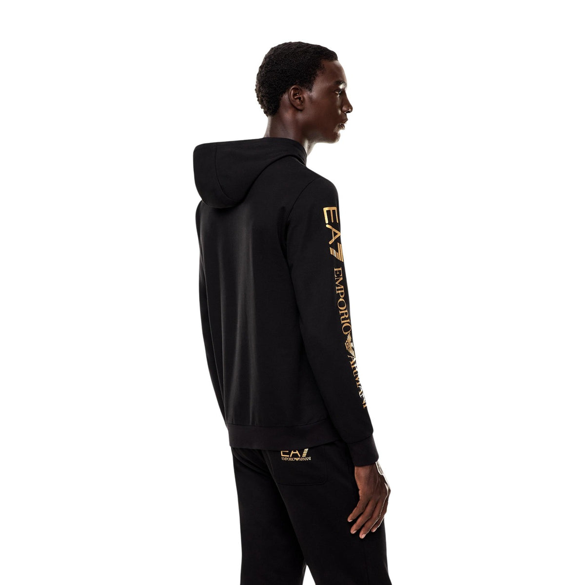 EA7 — Men’s black hoodie — view 3