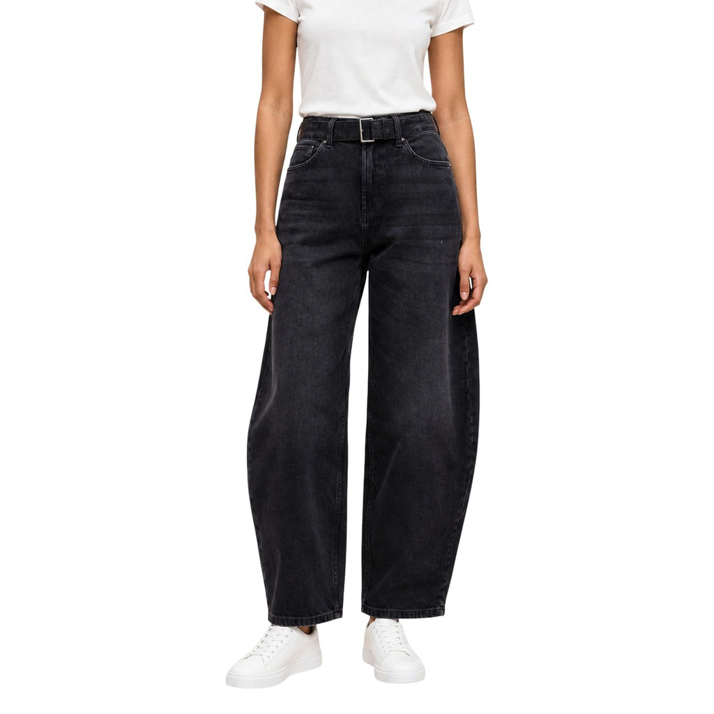 Only — ONLFENANDA Barrel high-waisted jeans black woman