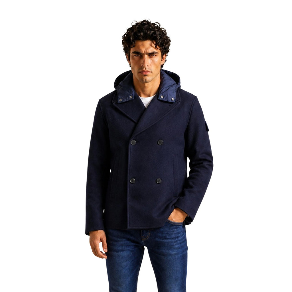 Armani Exchange — Men’s blue wool blend jacket