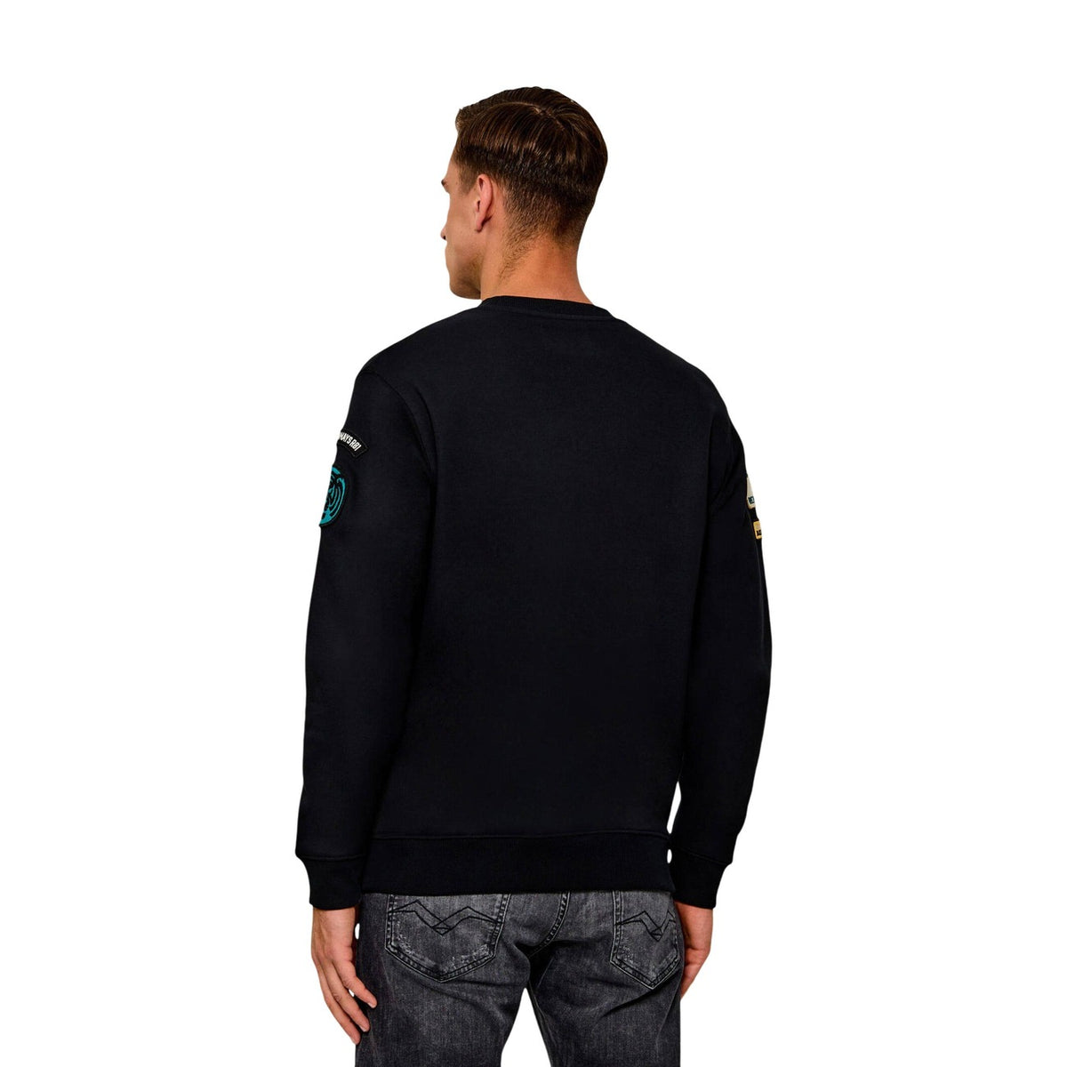 Replay — Sweat Variance Patches noir homme — vue 3