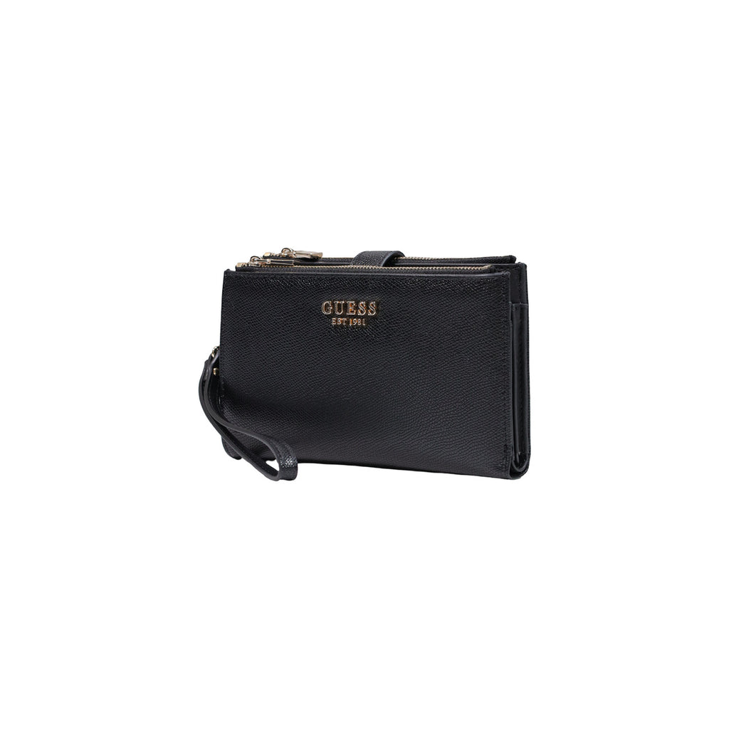 Guess — portemonnee Amorette SLG Med Dou voor dames - kleur zwart — afbeelding 2