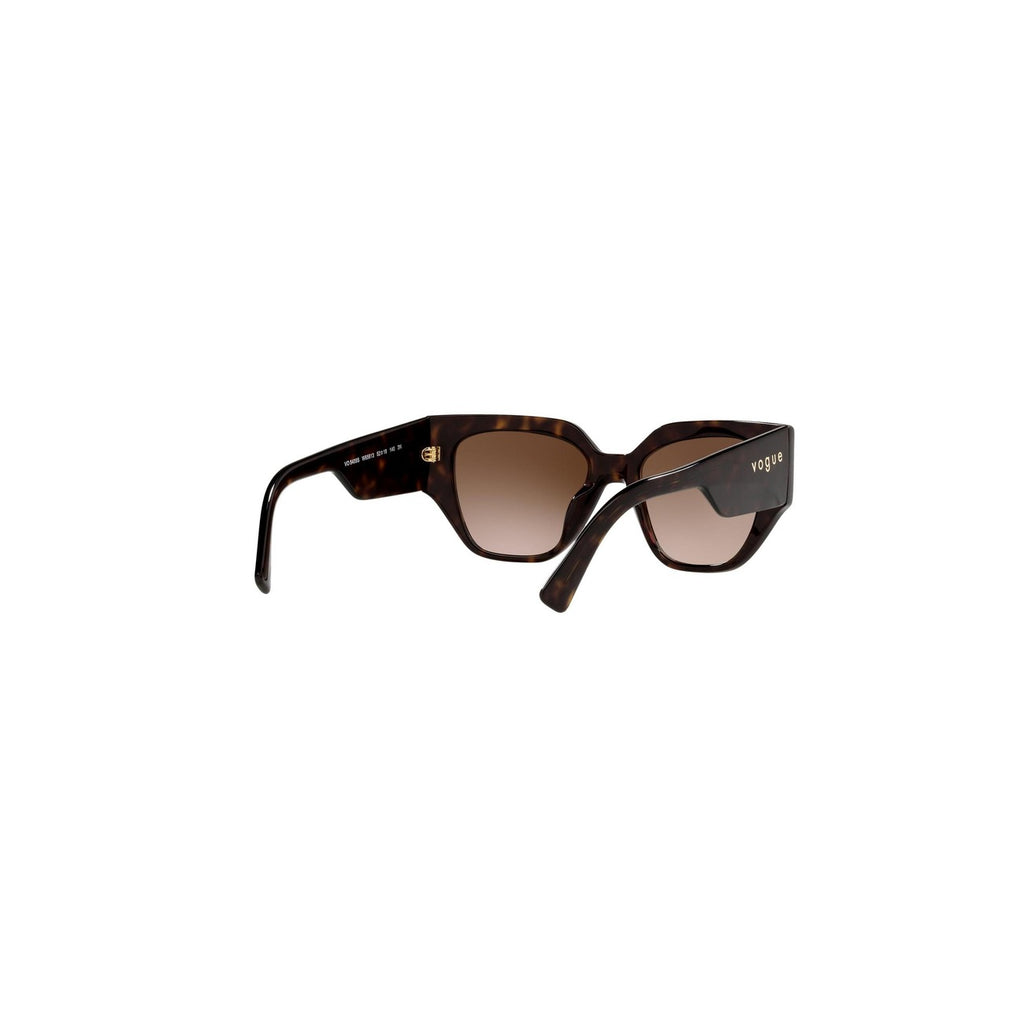 Vogue Eyewear — Geometrische Sonnenbrille aus braunem Acetat 52 mm für Damen — Ansicht 4