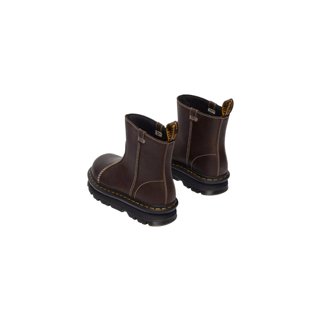 Dr. Martens — Bottes réf. 42662200 en cuir marron femme — vue 4