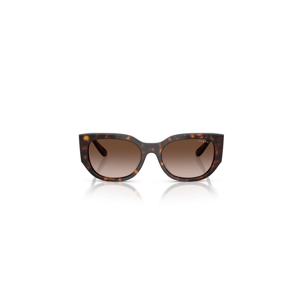 Vogue Eyewear — Women's 53mm Brown Acetate Geometric Sunglasses