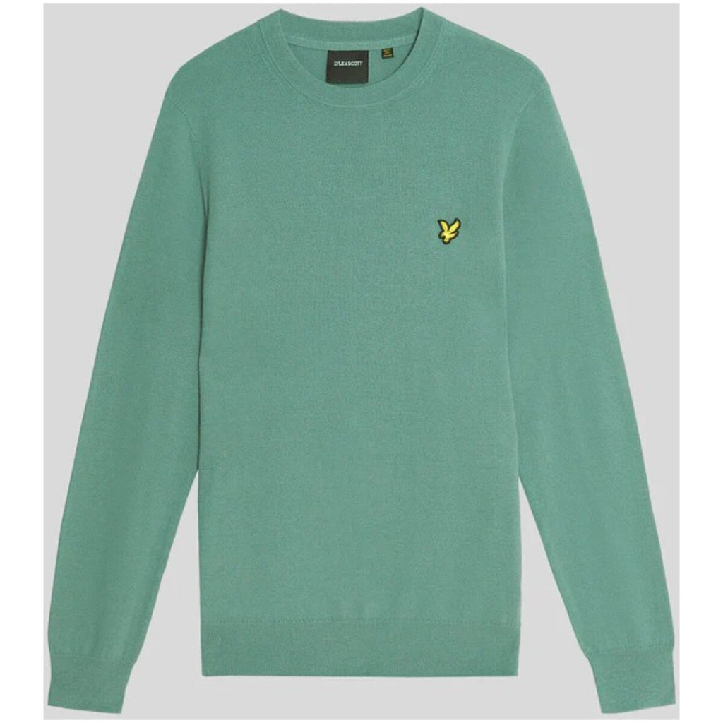 Lyle & Scott — Men's cotton and merino wool sweater — view 3 — Green