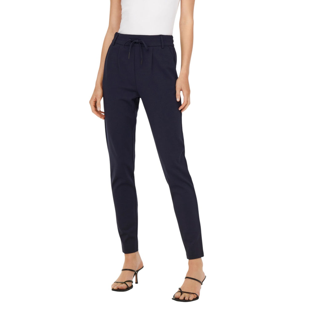 Only — Pantalon fluide bleu femme — vue 3