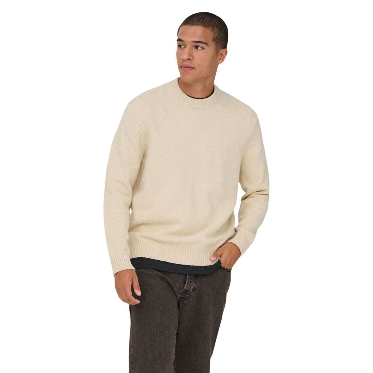 Only & Sons — Pull James col rond homme — vue 6