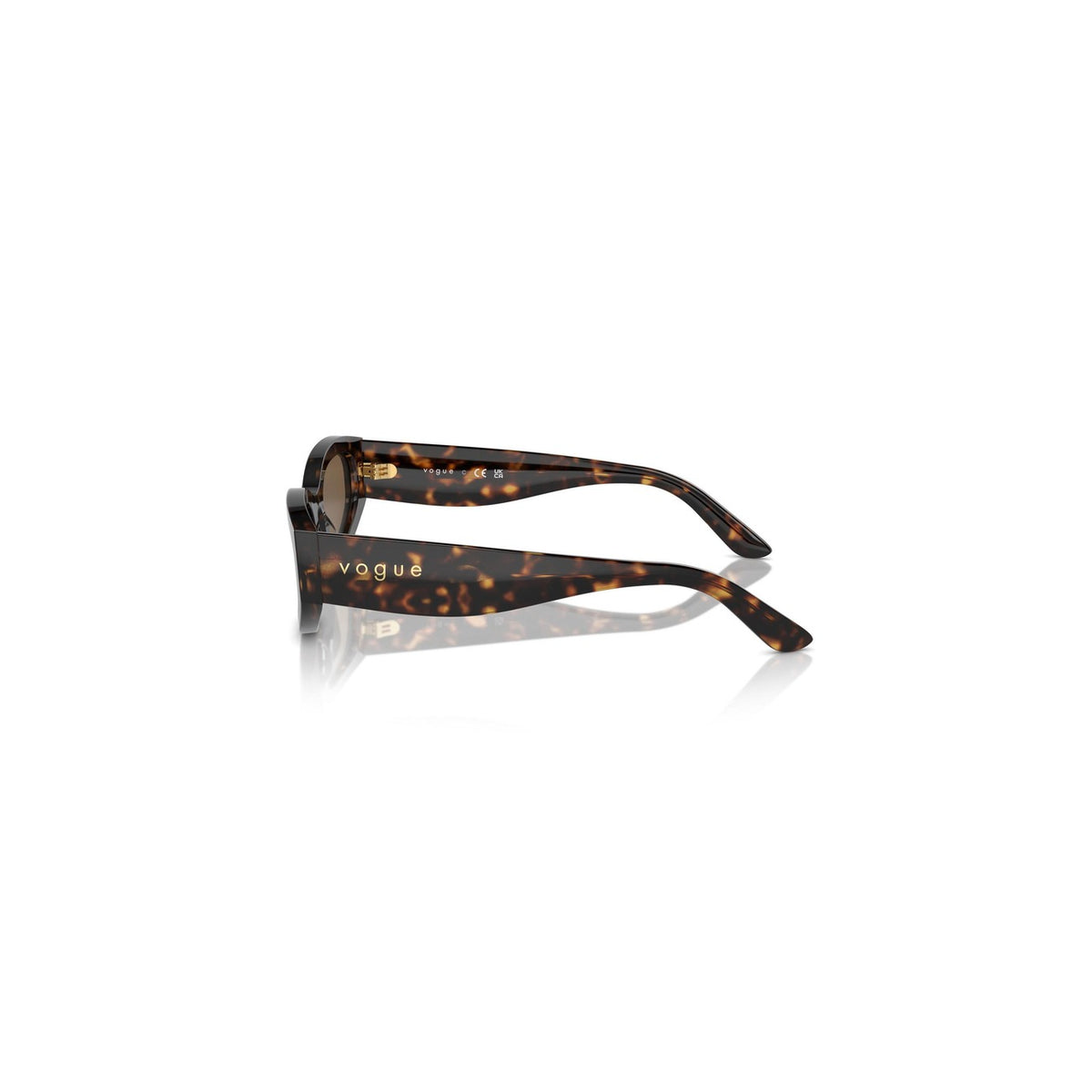 Vogue Eyewear — Women's 54mm Brown Acetate Geometric Sunglasses — view 2