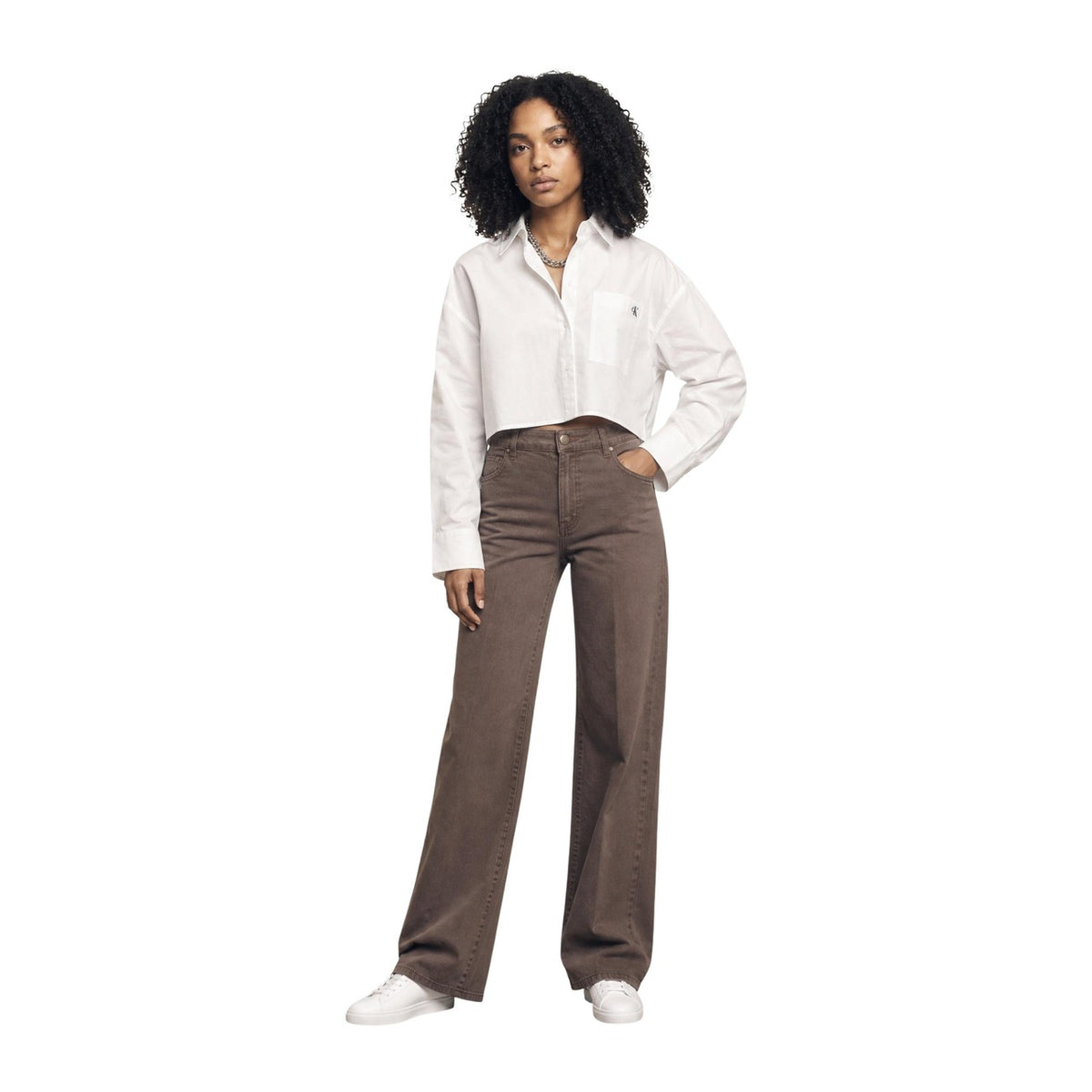 Calvin Klein Jeans — Witte blouse dames — afbeelding 3
