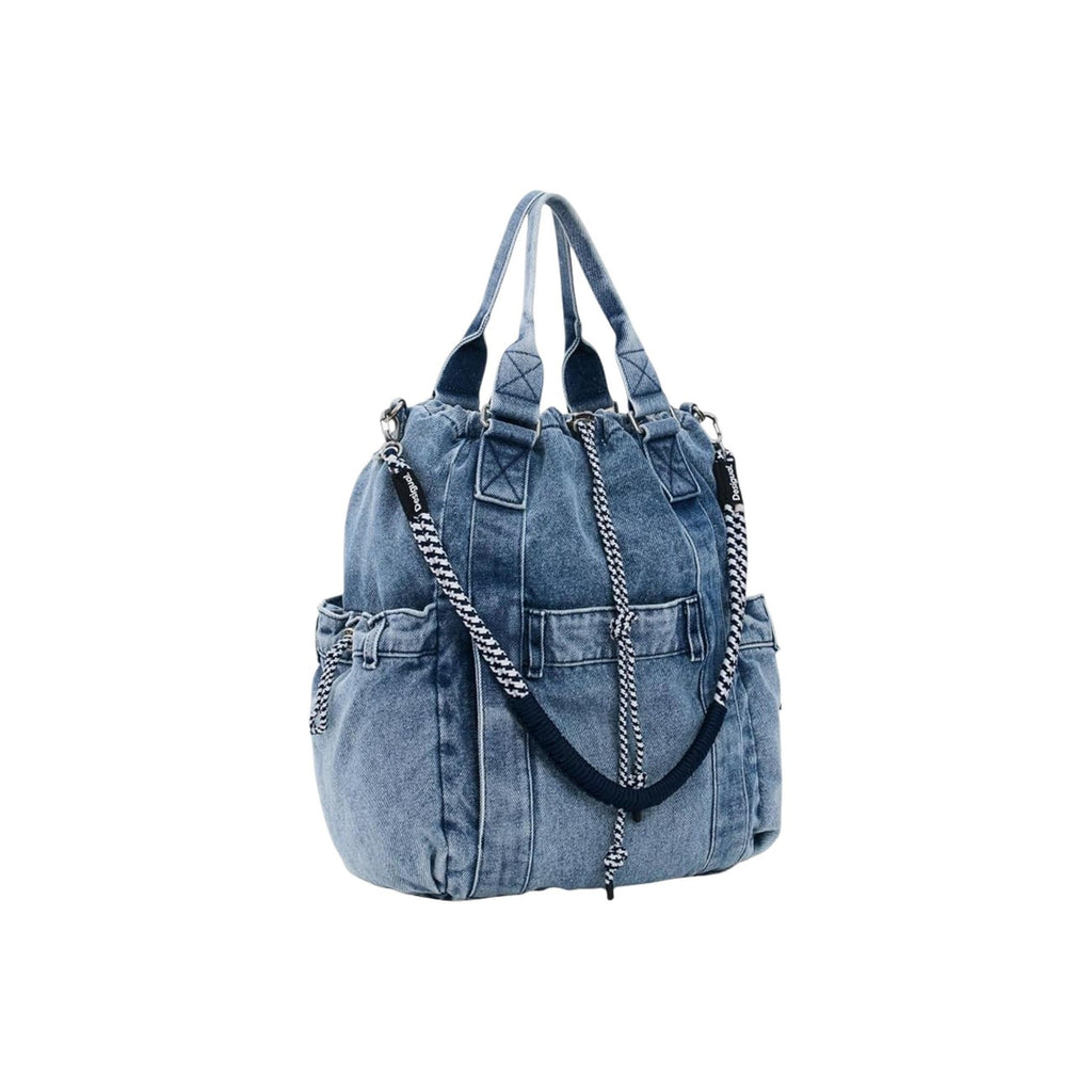 Desigual — Sac Jackdenim Globe bleu femme — vue 4