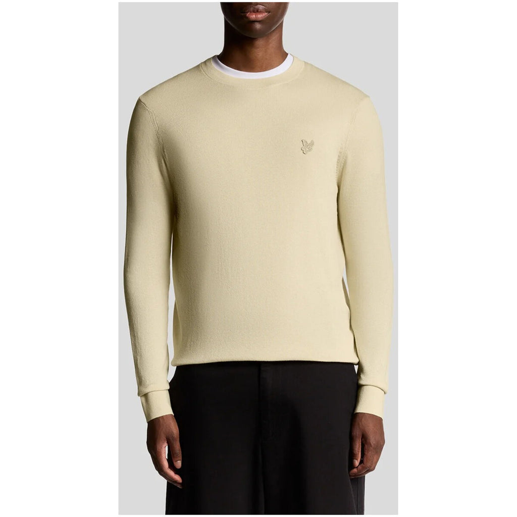 Lyle & Scott — Beiges Herren-Sweatshirt aus Baumwolle