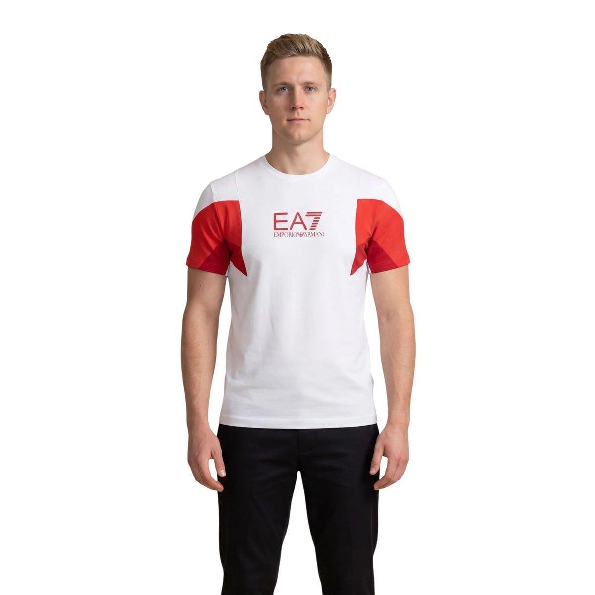 EA7 — T-shirt blanc homme — 7M001603 AF12503