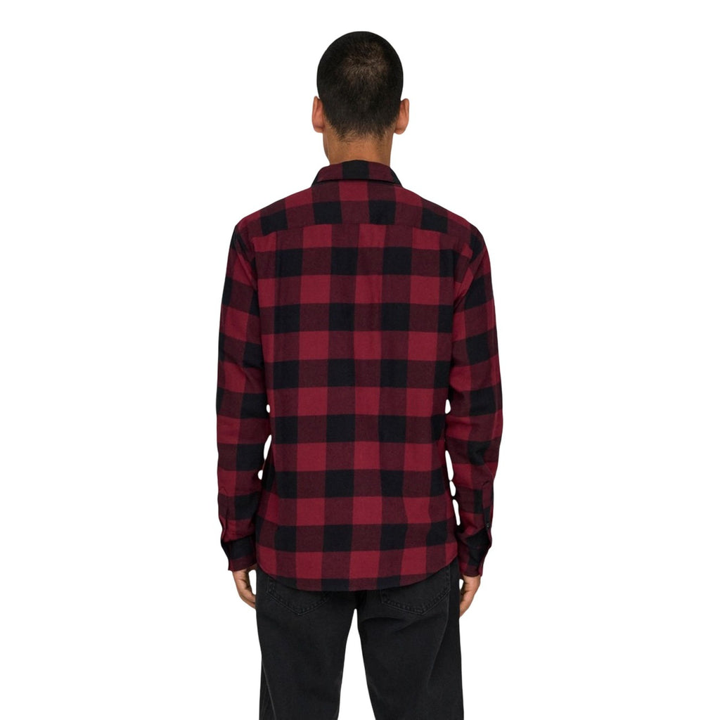 Only & Sons — Men’s red round-neck shirt — view 2