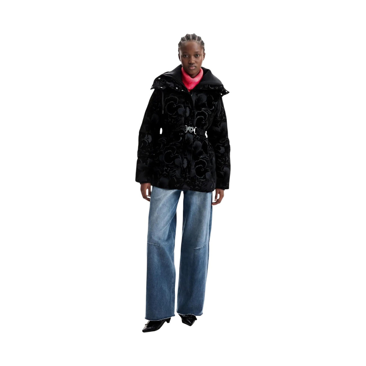 Desigual — Damen-Steppjacke Lucienne in Schwarz — Ansicht 2