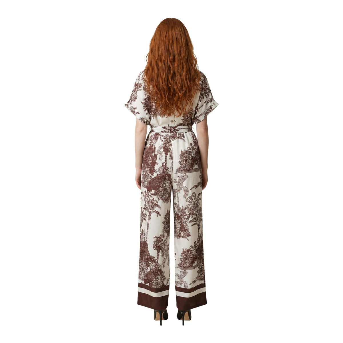 Artigli — Combinaison Fantasia fleurie beige femme — vue 2