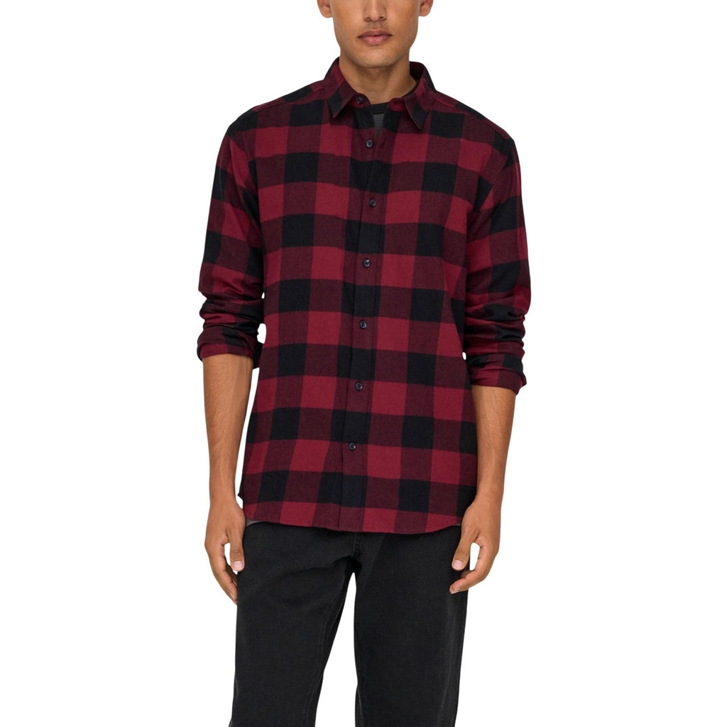Only & Sons — Men’s red round-neck shirt
