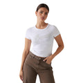 Guess — T-shirt Rib Logo Tee femme