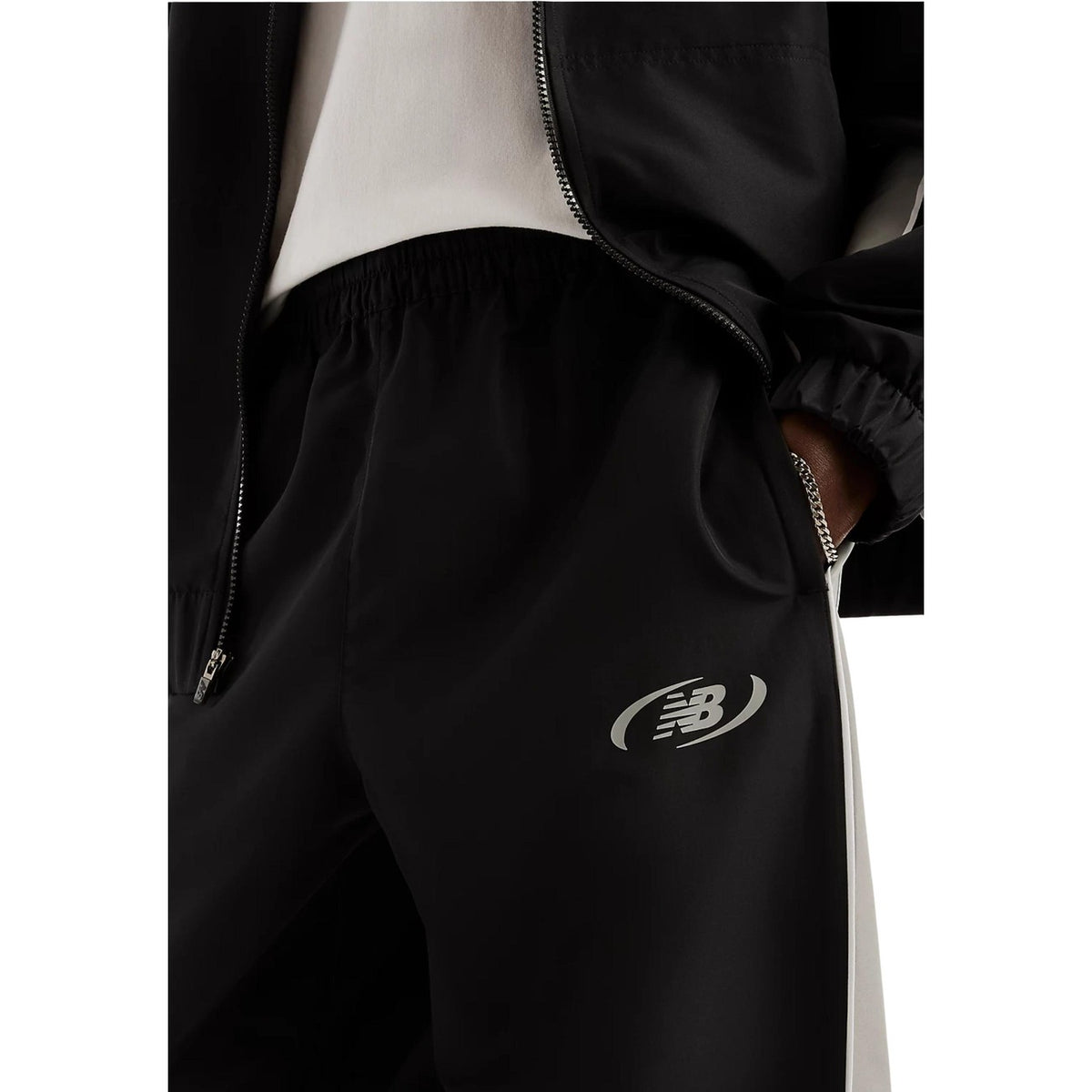 New Balance — Pantalon réf. MB62A8LTBK noir homme — vue 5