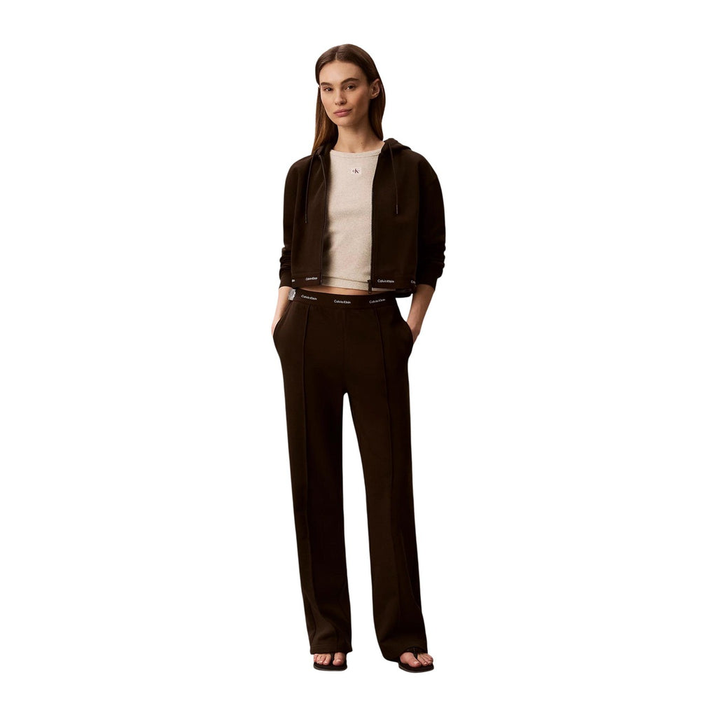 Calvin Klein Jeans – Damen-Kapuzenjacke mit Reißverschluss, braun — Ansicht 2