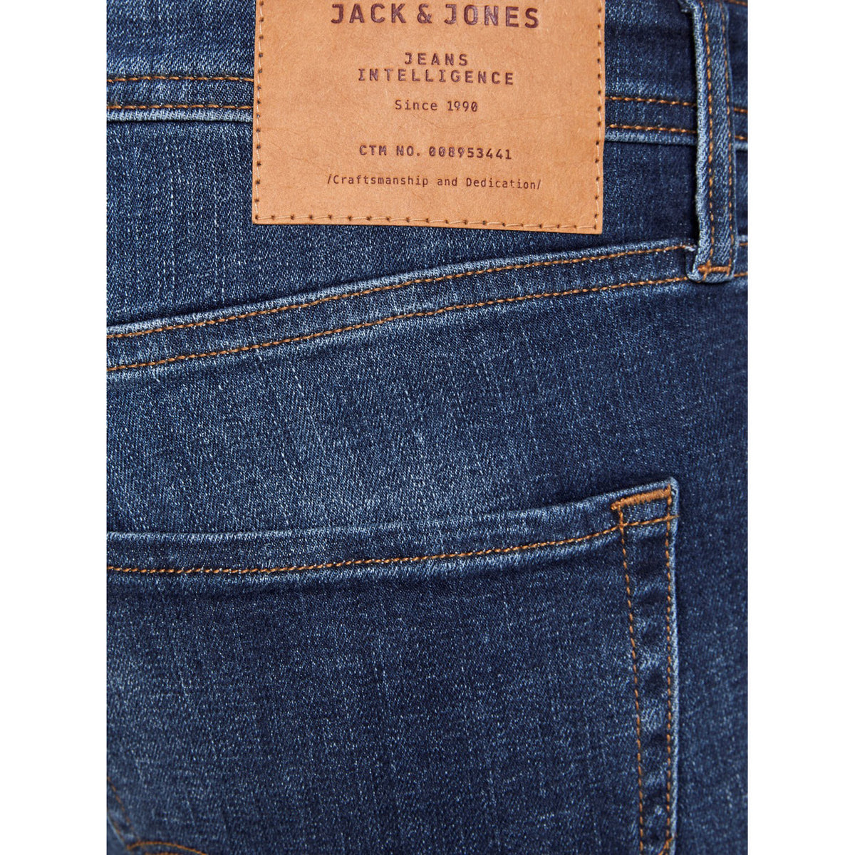 Jack & Jones — Men's blue JJITIM slim straight jeans — view 3