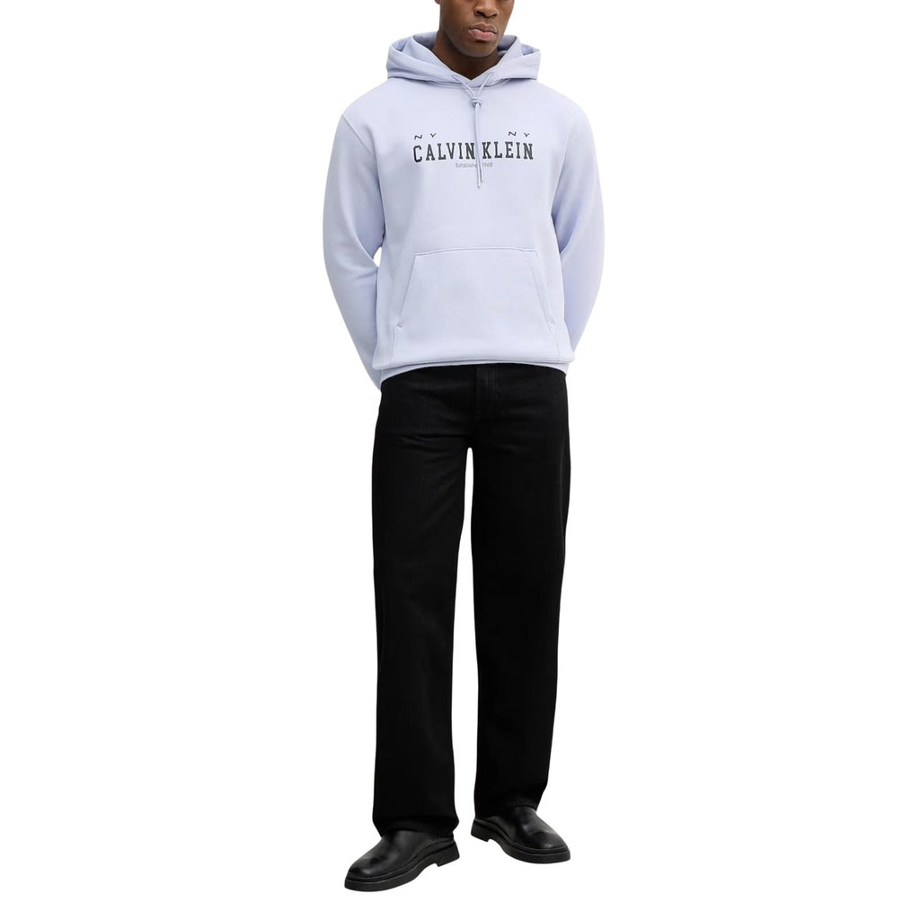 Calvin Klein Jeans — LV04RE251G lilac hoodie for men — view 2