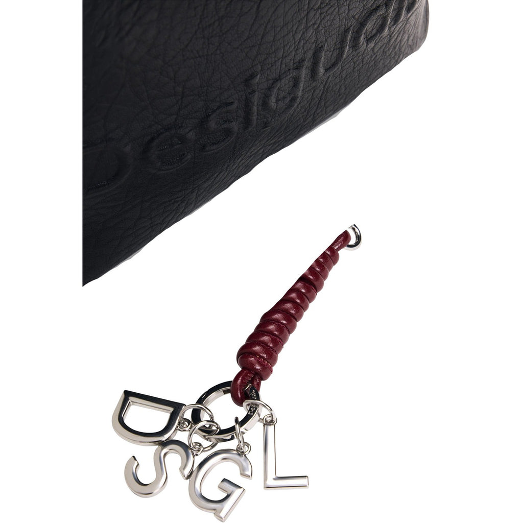 Desigual — Tas Half Logo Luena Nf B zwart dames — afbeelding 5